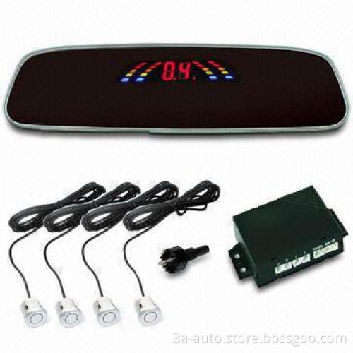 12V Parking Sensor/Radar with 20 to 200mAh Operating Current and Rearview Mirror Display